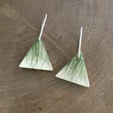 Grass Triangle Earrings