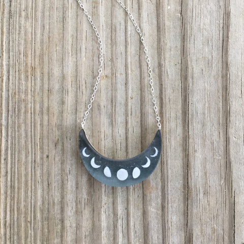 Glitter Moons Necklace