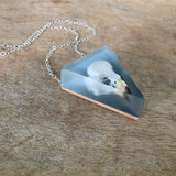 Finch Skull Ombre Necklace Side View