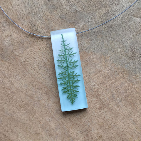 Lacy fern necklace