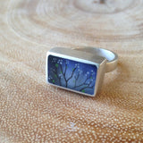 Night blossoms ring rectangle