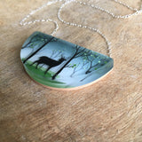 Spring Forest Necklace Side View